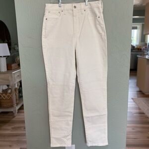 NWT Madewell The Perfect Vintage Jean in Tile white The High Rise size 28 Tall